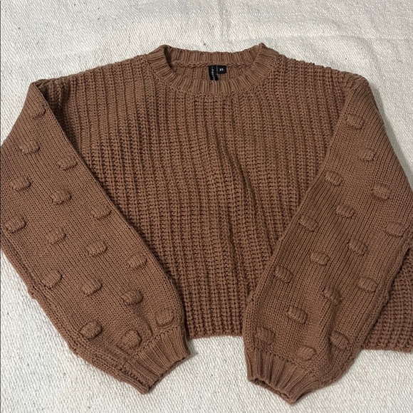 moon & madison Sweaters - moon & madison Textured Knit Sweater in Brown